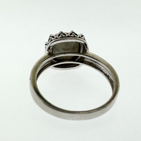 925 Sterling Silver Pink Quartz Ring - Size 8.25 - Picture 5 of 11